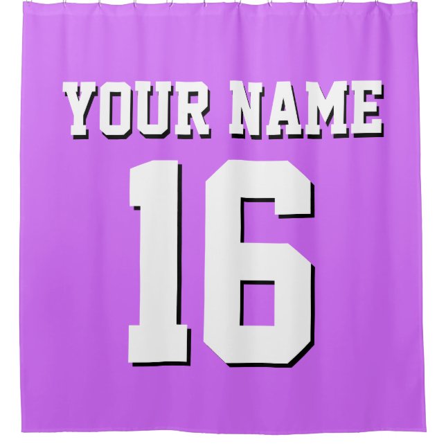 Lilac Purple White Sports Jersey Team Jersey (Front)