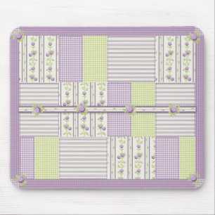 Lilac Rose Quilt Mousepad