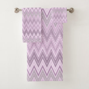 Lilac, rose, zigzag