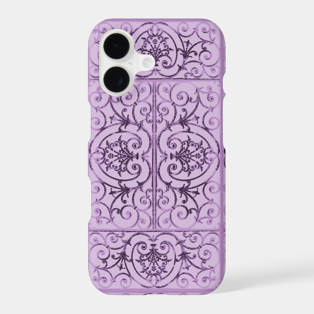 Lilac scrollwork pattern (Back)