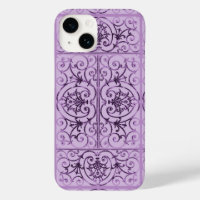Lilac scrollwork pattern