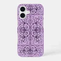 Lilac scrollwork pattern
