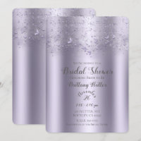 Lilac Shimmer Flutter Butterfly Bridal Shower