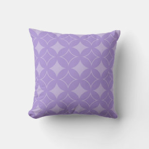 Lilac shippo pattern throw pillow