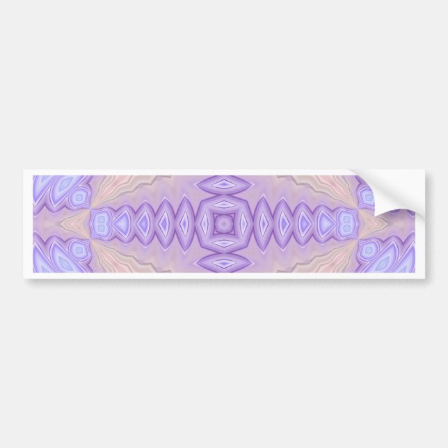 Lilac Silk Abstract Two Christmas Gift Bumper Sticker (Front)