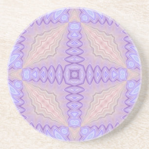 Lilac Silk Abstract Two Christmas Gift Coaster