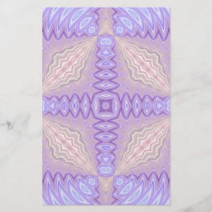 Lilac Silk Abstract Two Christmas Gift Stationery