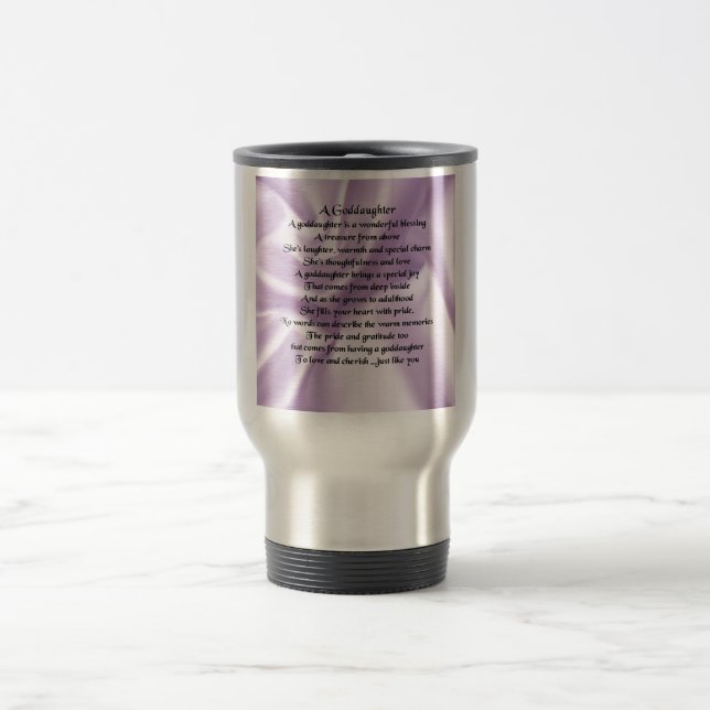 Lilac Silk Goddaughter Travel Mug (Center)