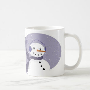 Lilac Snowman Mug