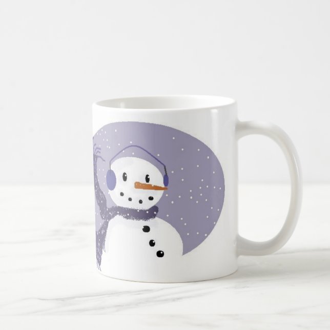 Lilac Snowman Mug (Right)