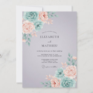 Lilac Soft Spring Wedding Invitation