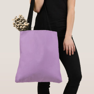 Lilac Solid Blank Color Tote Bag