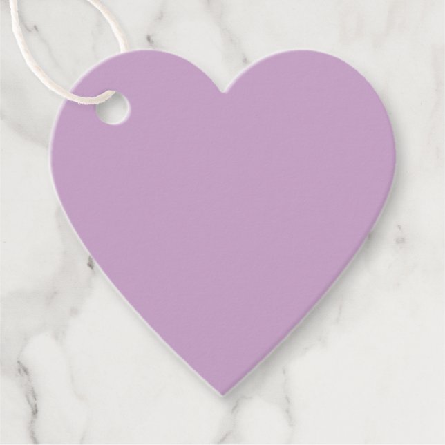 Lilac Solid Colour Favour Tags (Front)