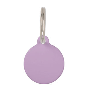 Lilac Solid Colour Pet Tag