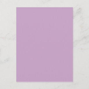 Lilac Solid Colour Postcard