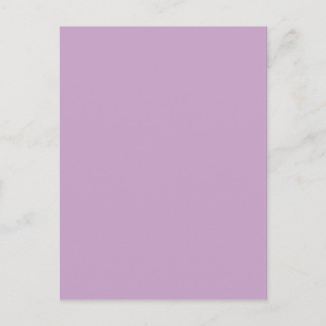 Lilac Solid Colour Postcard (Front)