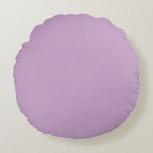 Lilac Solid Colour Round Pillow