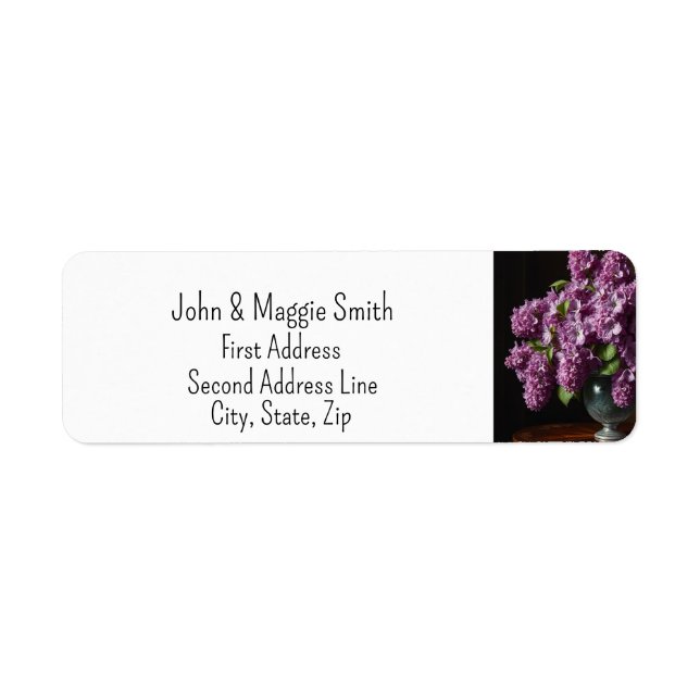 Lilac Spring Flowers Floral Garden Art (Front)