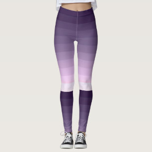 Lilac, striped leggings
