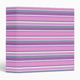 Lilac stripes binder
