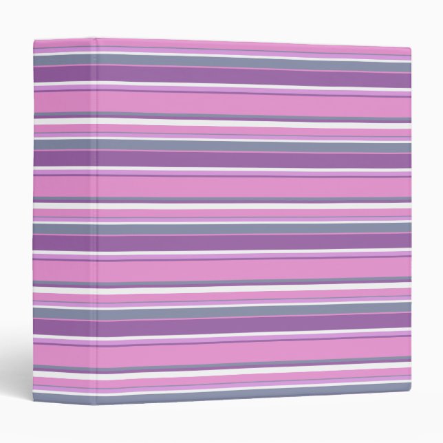 Lilac stripes binder (Front/Spine)