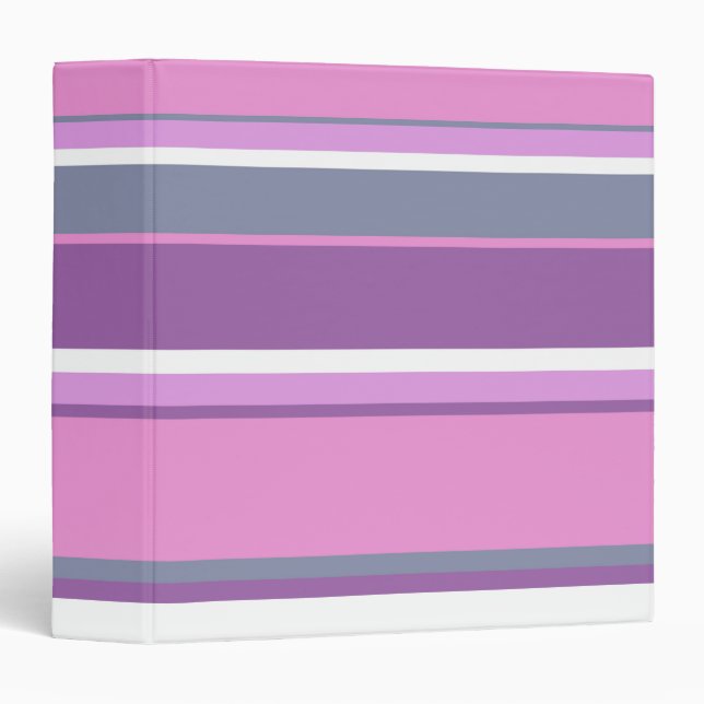 Lilac stripes binder (Front/Spine)