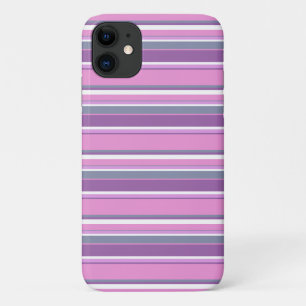 Lilac stripes iPhone 11 case