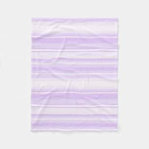 Lilac stripes fleece blanket