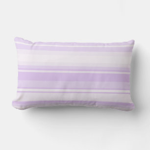 Lilac stripes lumbar pillow