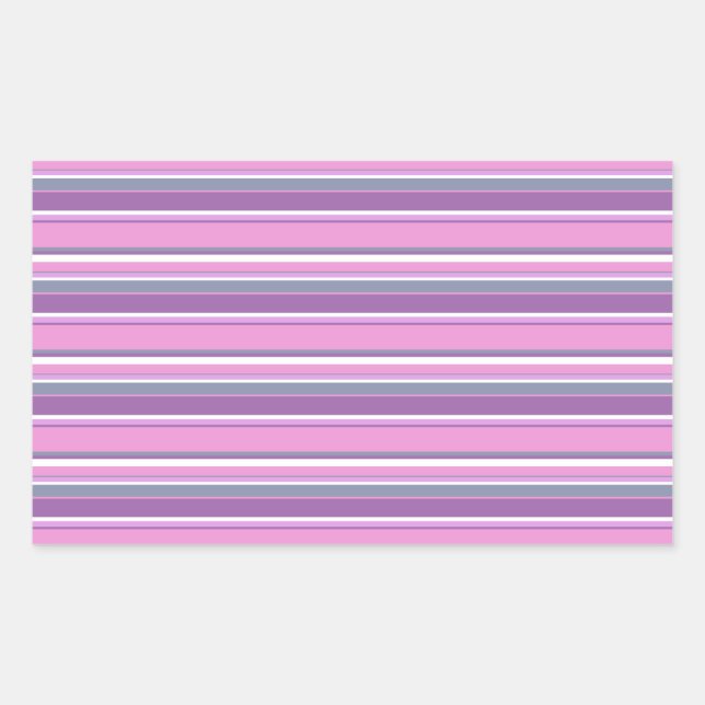 Lilac stripes sticker (Front)