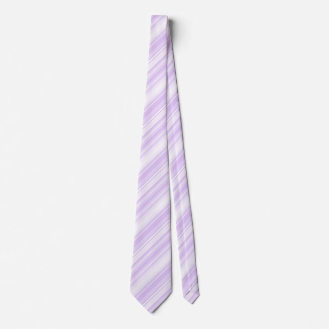 Lilac stripes tie (Front)