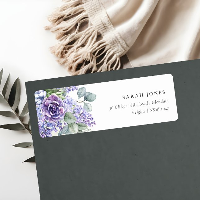 Lilac Succulent Eucalyptus Botanical Bunch Address (Creator Uploaded)