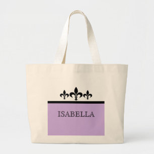 Lilac Swanky Fleur De Lis Bag