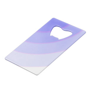 Lilac Swirls Bottle Opener Credit Card Bottle Opener