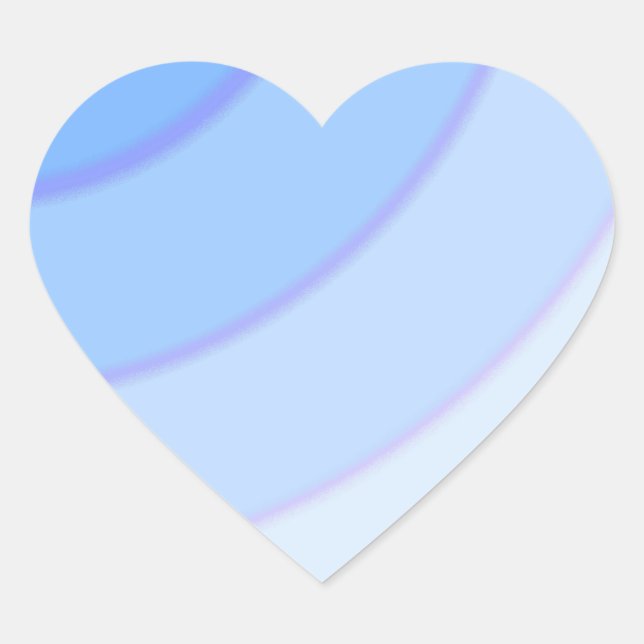 Lilac Swirls  heart Sticker (Front)