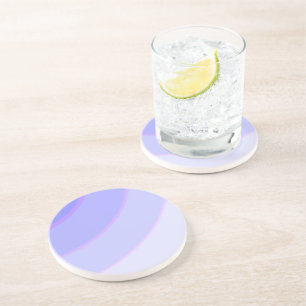 Lilac Swirls  Sandstone Coaster