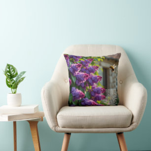 Lilac Symbolism  Throw Pillow