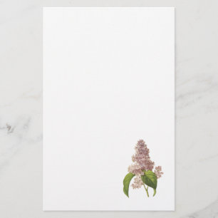 lilac(Syringa sp.) by Redouté Stationery