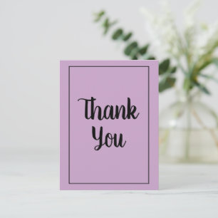 Lilac Thank You Postcard