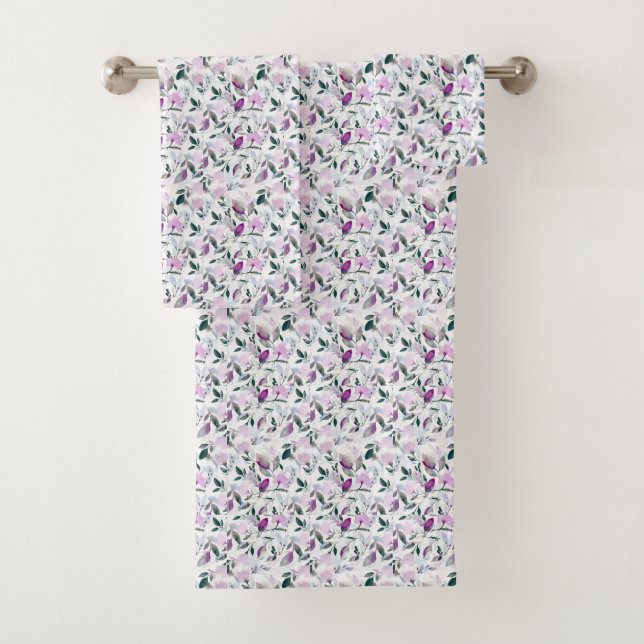 Lilac towel set (Insitu)