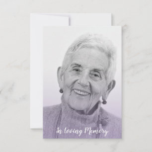 Lilac Trendy Transparency Effect Funeral Dear Ones