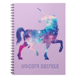 Lilac Unicorn Secrets Notebook