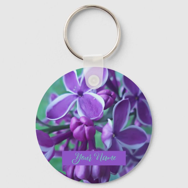 Lilac variety of colours  keychain (Front)