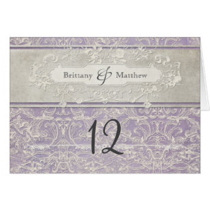 Lilac Vintage français Régence Lace Mariage dressé