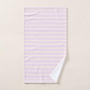 Lilac violet et beige cinq bandes motif