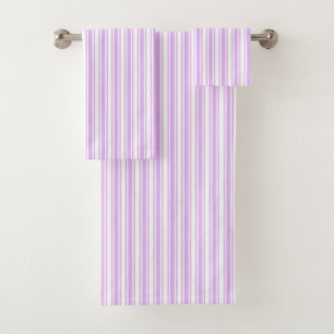 Lilac violet et blanc bonbons rayures