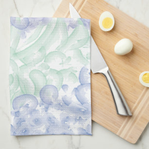 Lilac Watercolor Design Kitchen Towel