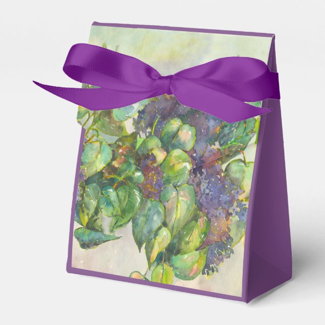 lilac watercolor favor box (Front Side)