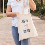 Lilac Watercolor Floral Monogrammed Tote Bag<br><div class="desc">Watercolor Floral Monogram design.</div>