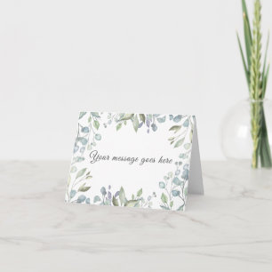 Lilac Watercolor Floral Thank You Card